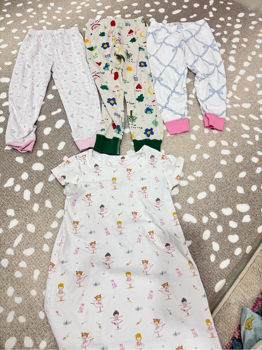 Lot of 22 Bamboo Pajamas Pima TBBC set shorts long sleeve toddler girl tee bows - Picture 7 of 16
